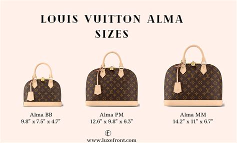 alma sizes louis vuitton|Louis Vuitton Alma mini.